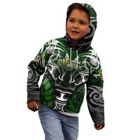 Personalised Warriors Maori Darts Kid Hoodie New Zealand Darts Silver Fern DT02 - Polynesian Pride