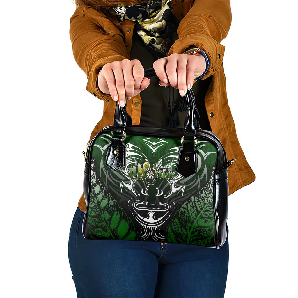 Warriors Maori Darts Shoulder Handbag New Zealand Darts Silver Fern