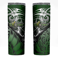 Warriors Maori Darts Skinny Tumbler New Zealand Darts Silver Fern DT02 Green - Polynesian Pride