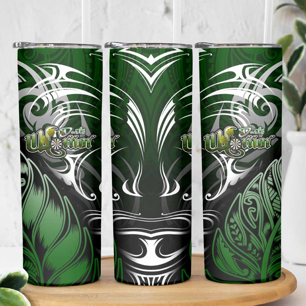 Warriors Maori Darts Skinny Tumbler New Zealand Darts Silver Fern DT02 - Polynesian Pride