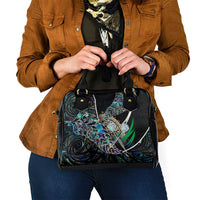 New Zealand Darts Shoulder Handbag NZ Paua Shell Maori Fern DT02 - Polynesian Pride