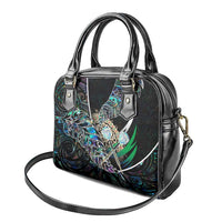 New Zealand Darts Shoulder Handbag NZ Paua Shell Maori Fern DT02 - Polynesian Pride