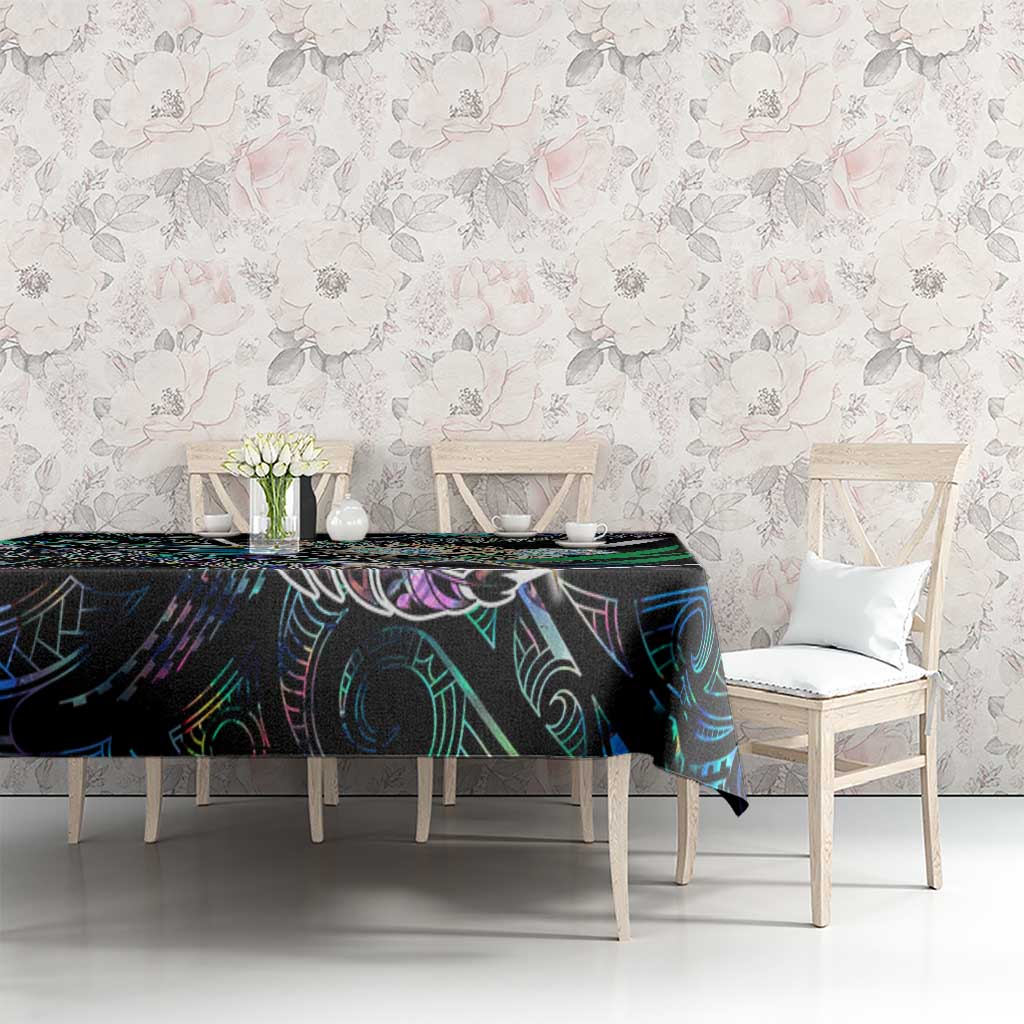 New Zealand Darts Tablecloth NZ Paua Shell Maori Fern
