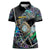 Personalised New Zealand Darts Women Polo Shirt NZ Paua Shell Maori Fern
