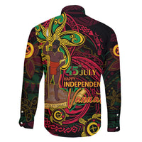Custom Vanuatu 45th Independence Anniversary Family Matching Off Shoulder Maxi Dress and Hawaiian Shirt Flower Melanesian Namele Turtle DT02 - Polynesian Pride