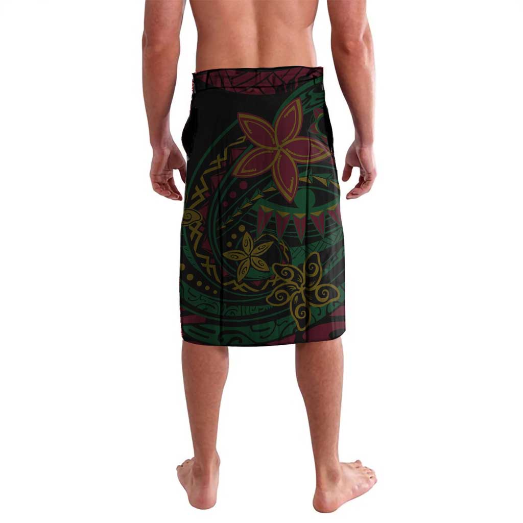 Custom Vanuatu 45th Independence Anniversary Lavalava Flower Melanesian Namele Turtle - Polynesian Pride