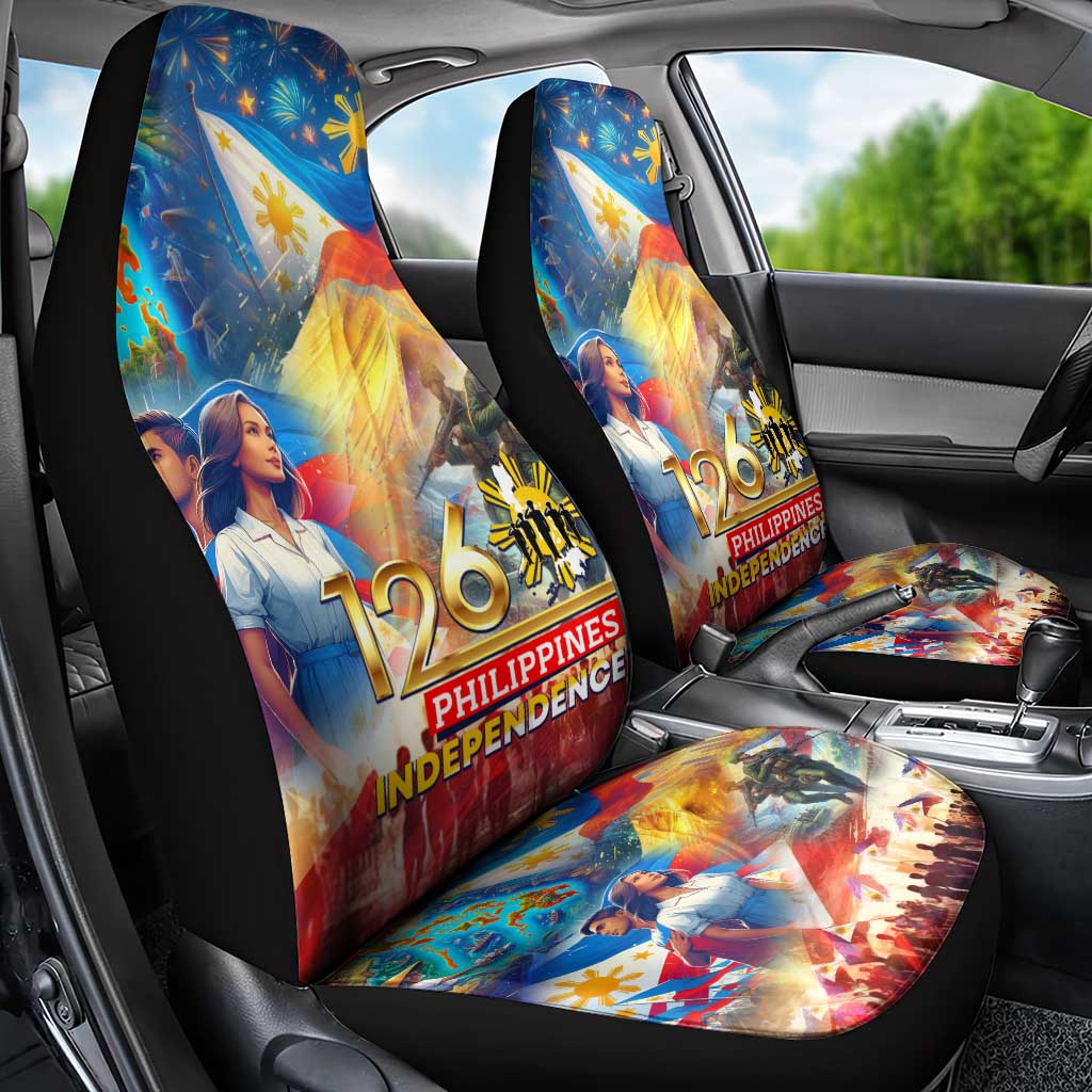 The Philippines 126th Independence Anniversary Car Seat Cover Art Style DT02 - Polynesian Pride