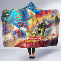 The Philippines 126th Independence Anniversary Hooded Blanket Art Style DT02 One Size Art - Polynesian Pride