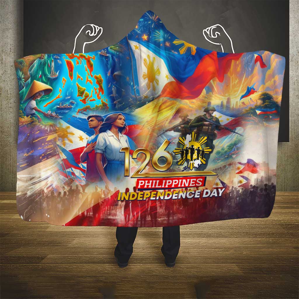 The Philippines 126th Independence Anniversary Hooded Blanket Art Style DT02 - Polynesian Pride