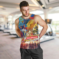 Custom The Philippines 126th Independence Anniversary Men Tank Top Art Style DT02 Art - Polynesian Pride