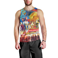 Custom The Philippines 126th Independence Anniversary Men Tank Top Art Style DT02 - Polynesian Pride