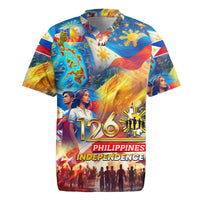 Custom The Philippines 126th Independence Anniversary Rugby Jersey Art Style DT02 Art - Polynesian Pride