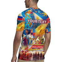 Custom The Philippines 126th Independence Anniversary Rugby Jersey Art Style DT02 - Polynesian Pride