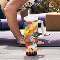 The Philippines 126th Independence Anniversary Tumbler With Handle Art Style DT02 - Polynesian Pride