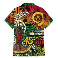 Personalized Vanuatu 45th Independence Anniversary Family Matching Mermaid Dress and Hawaiian Shirt Melanesian Pattern Reggae DT02 - Polynesian Pride
