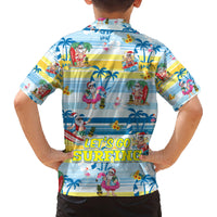 Surfing Christmas Family Matching Summer Maxi Dress and Hawaiian Shirt Tropical Santa Let's Go Surfing DT02 - Polynesian Pride