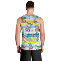 Surfing Christmas Men Tank Top Tropical Santa Let's Go Surfing DT02 - Polynesian Pride