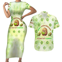 Kiwi Cannibalism Couples Matching Short Sleeve Bodycon Dress and Hawaiian Shirt New Zealand Kiwi Cute Bird Funny DT02 Green - Polynesian Pride