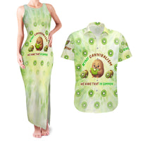 Kiwi Cannibalism Couples Matching Tank Maxi Dress and Hawaiian Shirt New Zealand Kiwi Cute Bird Funny DT02 Green - Polynesian Pride