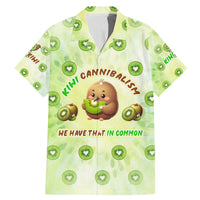 Kiwi Cannibalism Family Matching Mermaid Dress and Hawaiian Shirt New Zealand Kiwi Cute Bird Funny DT02 Dad's Shirt - Short Sleeve Green - Polynesian Pride