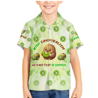 Kiwi Cannibalism Family Matching Mermaid Dress and Hawaiian Shirt New Zealand Kiwi Cute Bird Funny DT02 Son's Shirt Green - Polynesian Pride