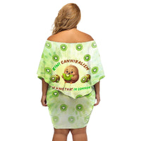 Kiwi Cannibalism Family Matching Off Shoulder Short Dress and Hawaiian Shirt New Zealand Kiwi Cute Bird Funny DT02 - Polynesian Pride