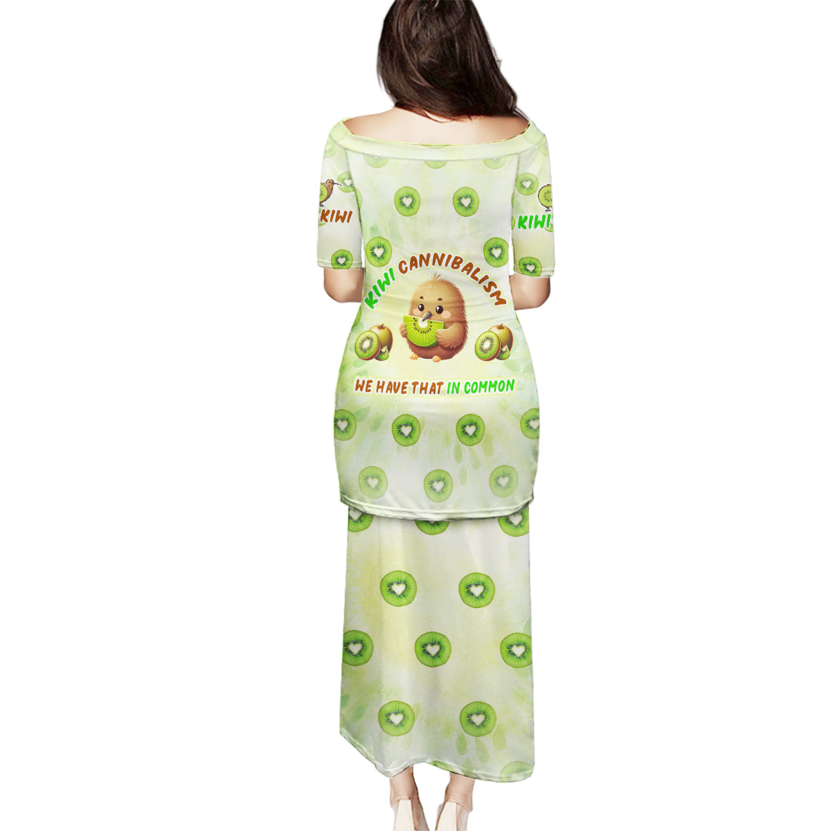 Kiwi Cannibalism Family Matching Puletasi and Hawaiian Shirt New Zealand Kiwi Cute Bird Funny DT02 - Polynesian Pride