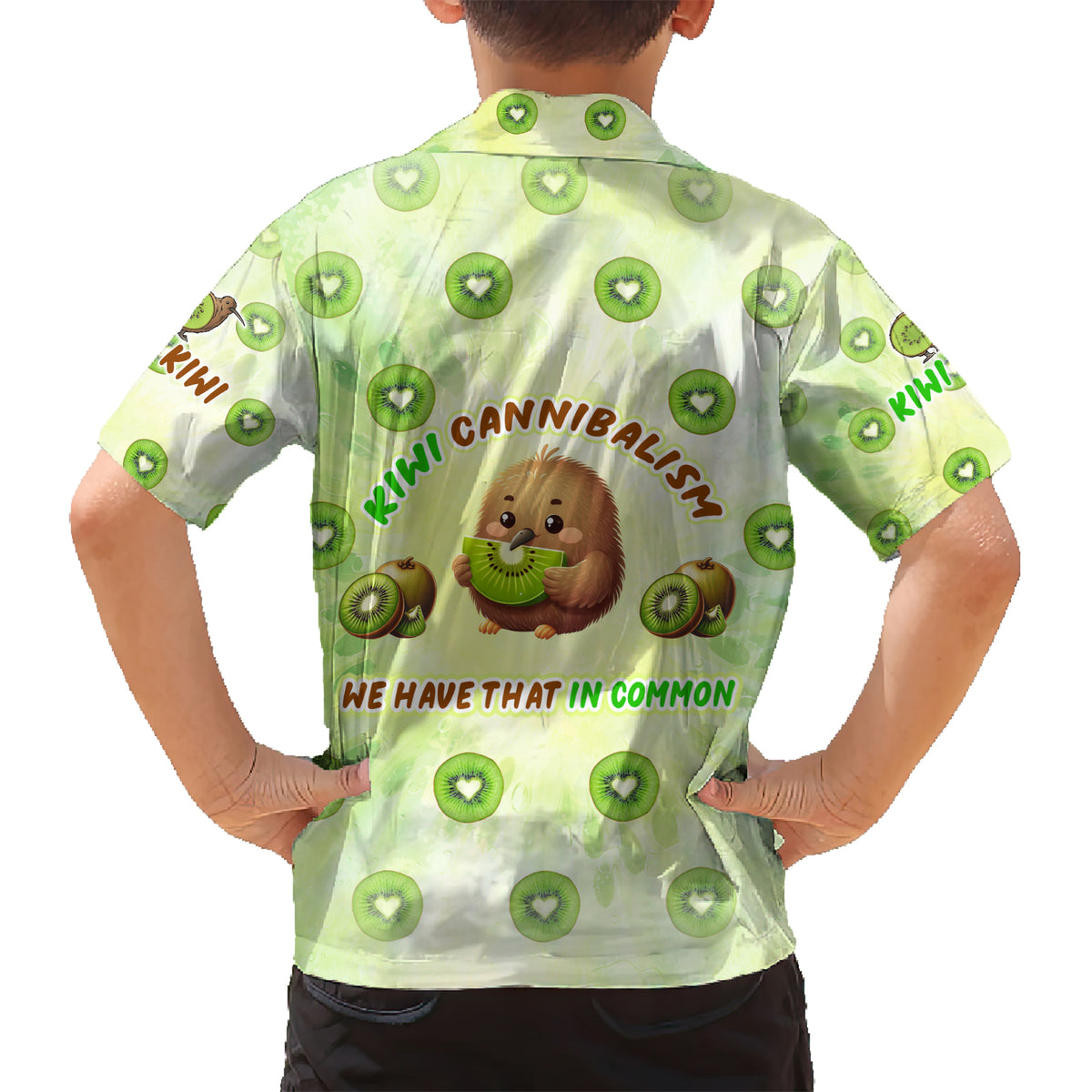 Kiwi Cannibalism Kid Hawaiian Shirt New Zealand Kiwi Cute Bird Funny DT02 - Polynesian Pride