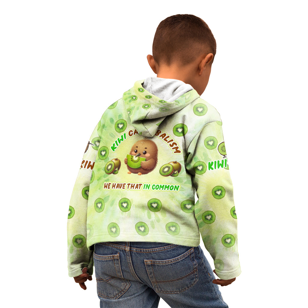 Kiwi Cannibalism Kid Hoodie New Zealand Kiwi Cute Bird Funny DT02 - Polynesian Pride