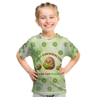 Kiwi Cannibalism Kid T Shirt New Zealand Kiwi Cute Bird Funny DT02 Green - Polynesian Pride