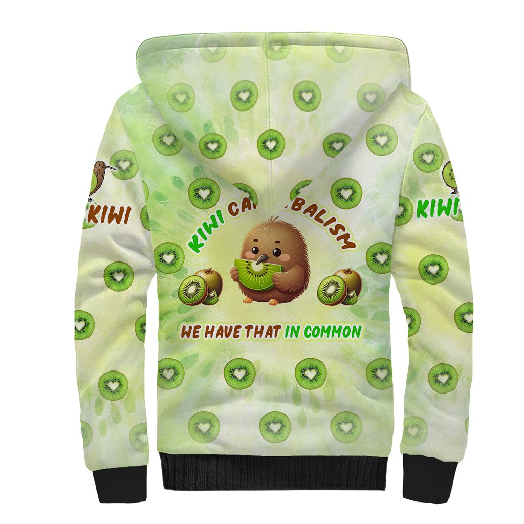 Kiwi Cannibalism Sherpa Hoodie New Zealand Kiwi Cute Bird Funny DT02 - Polynesian Pride