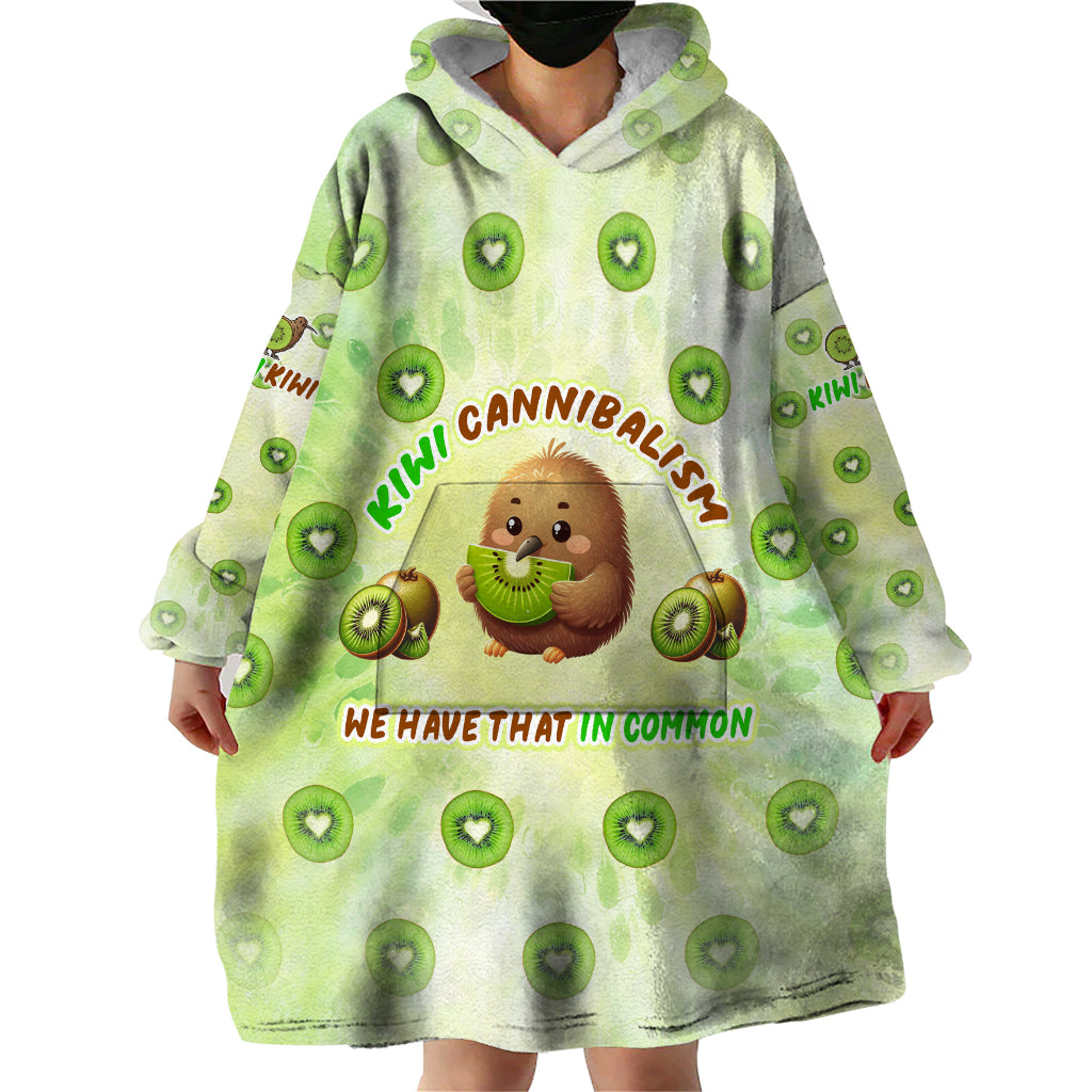 Kiwi Cannibalism Wearable Blanket Hoodie New Zealand Kiwi Cute Bird Funny DT02 - Polynesian Pride