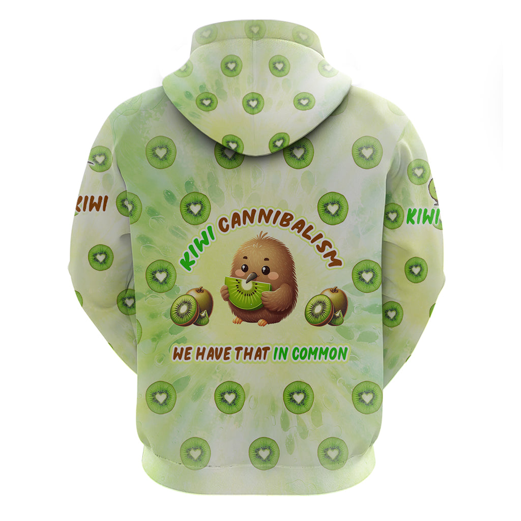 Kiwi Cannibalism Zip Hoodie New Zealand Kiwi Cute Bird Funny DT02 - Polynesian Pride