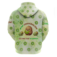 Kiwi Cannibalism Zip Hoodie New Zealand Kiwi Cute Bird Funny DT02 - Polynesian Pride