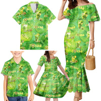 I Love Kiwi Family Matching Mermaid Dress and Hawaiian Shirt New Zealand Kiwi Fruit Summer Cocktail DT02 - Polynesian Pride