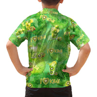 I Love Kiwi Family Matching Puletasi and Hawaiian Shirt New Zealand Kiwi Fruit Summer Cocktail DT02 - Polynesian Pride