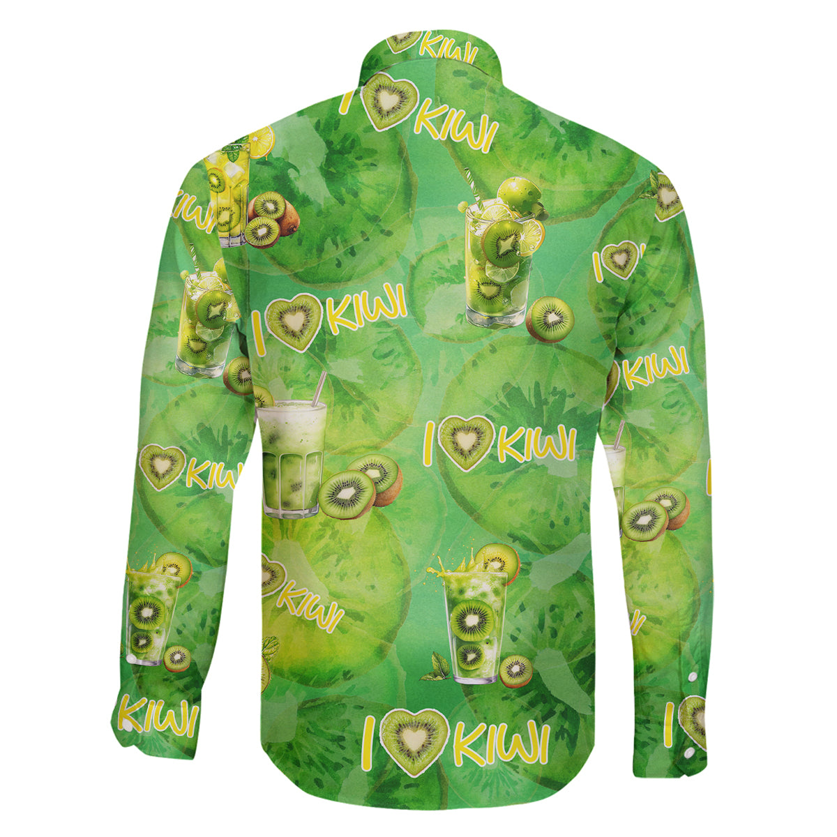 I Love Kiwi Family Matching Summer Maxi Dress and Hawaiian Shirt New Zealand Kiwi Fruit Summer Cocktail DT02 - Polynesian Pride