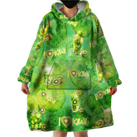 I Love Kiwi Wearable Blanket Hoodie New Zealand Kiwi Fruit Summer Cocktail DT02 - Polynesian Pride