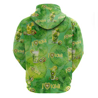 I Love Kiwi Zip Hoodie New Zealand Kiwi Fruit Summer Cocktail DT02 - Polynesian Pride