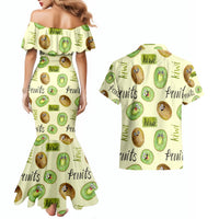 Kiwi Cute Humorous Couples Matching Mermaid Dress and Hawaiian Shirt New Zealand Fruit DT02 - Polynesian Pride