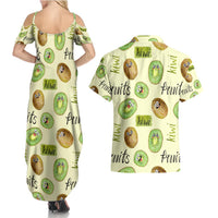 Kiwi Cute Humorous Couples Matching Summer Maxi Dress and Hawaiian Shirt New Zealand Fruit DT02 - Polynesian Pride