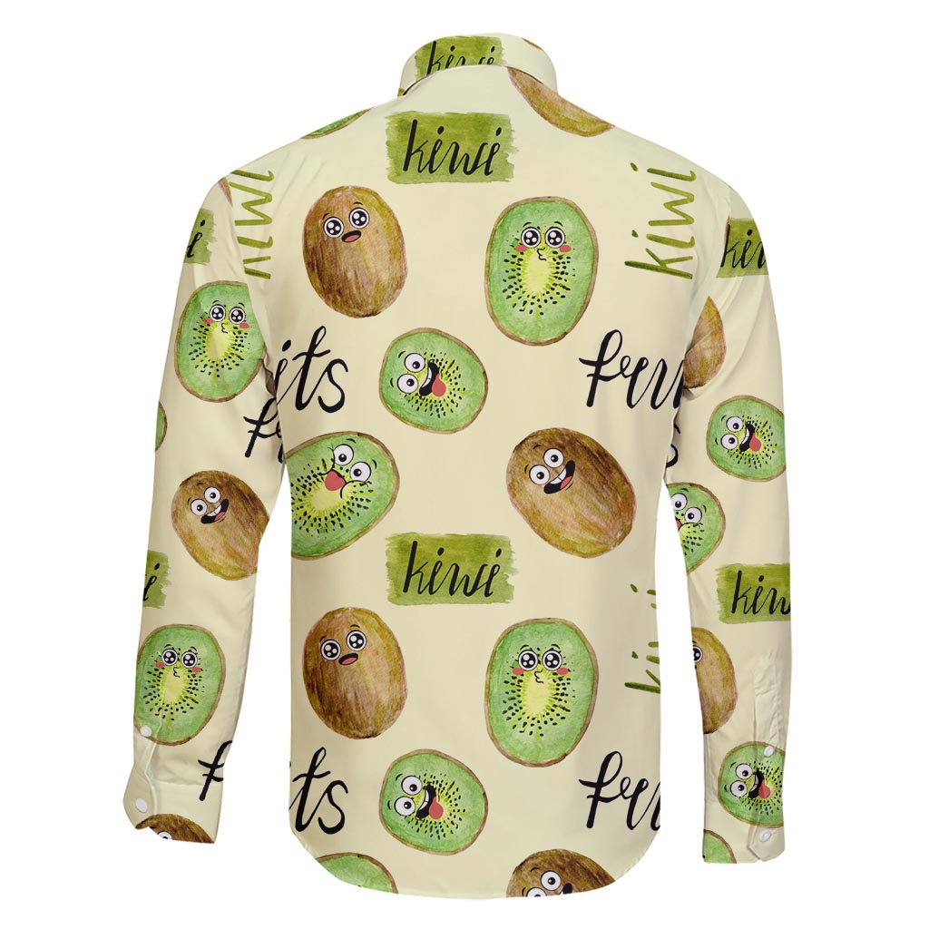 Kiwi Cute Humorous Family Matching Short Sleeve Bodycon Dress and Hawaiian Shirt New Zealand Fruit DT02 - Polynesian Pride