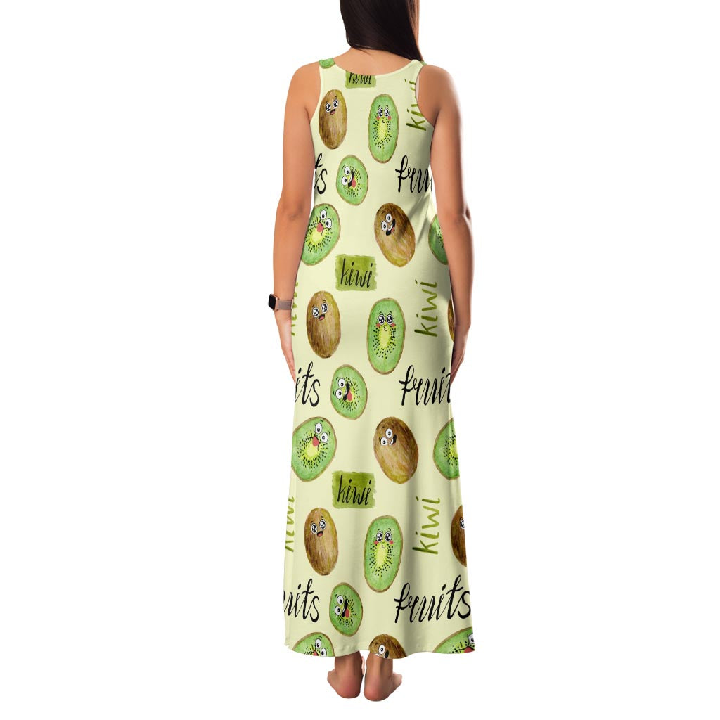 Kiwi Cute Humorous Family Matching Tank Maxi Dress and Hawaiian Shirt New Zealand Fruit DT02 - Polynesian Pride