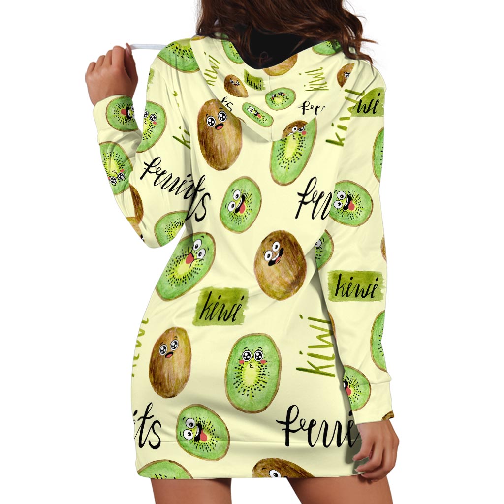 Kiwi Cute Humorous Hoodie Dress New Zealand Fruit DT02 - Polynesian Pride