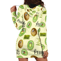 Kiwi Cute Humorous Hoodie Dress New Zealand Fruit DT02 - Polynesian Pride
