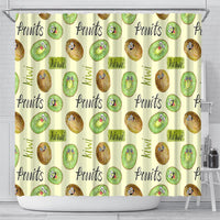 Kiwi Cute Humorous Shower Curtain New Zealand Fruit DT02 - Polynesian Pride