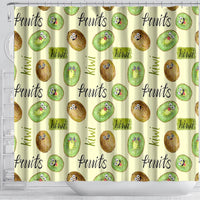 Kiwi Cute Humorous Shower Curtain New Zealand Fruit DT02 - Polynesian Pride
