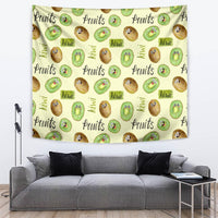 Kiwi Cute Humorous Tapestry New Zealand Fruit DT02 Yellow - Polynesian Pride