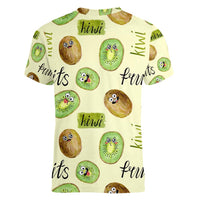 Kiwi Cute Humorous Women V-Neck T-Shirt New Zealand Fruit DT02 - Polynesian Pride