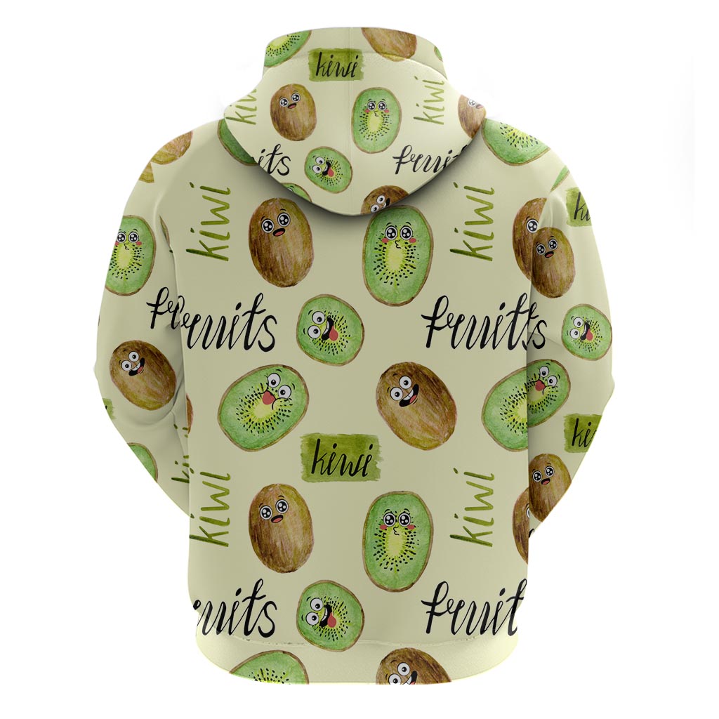 Kiwi Cute Humorous Zip Hoodie New Zealand Fruit DT02 - Polynesian Pride